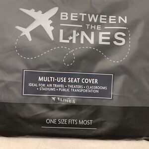 Between The Lines multi-use seat cover and airline tray cover. (Two piece set)